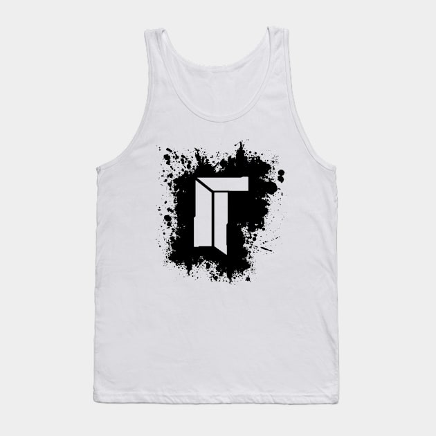 Titan Splat - Black Tank Top by cfg_judas